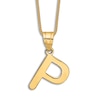 Thumbnail Image 1 of Initial P Necklace 14K Yellow Gold 18"