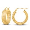 In/Out Hoop Earrings 14K Yellow Gold