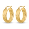 Thumbnail Image 2 of In/Out Hoop Earrings 14K Yellow Gold