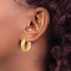 In/Out Hoop Earrings 14K Yellow Gold
