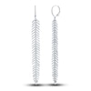 Thumbnail Image 1 of Shy Creation Diamond Feather Earrings 1-1/4 ct tw Round 14K White Gold SC55004557