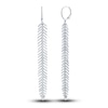 Thumbnail Image 0 of Shy Creation Diamond Feather Earrings 1-1/4 ct tw Round 14K White Gold SC55004557