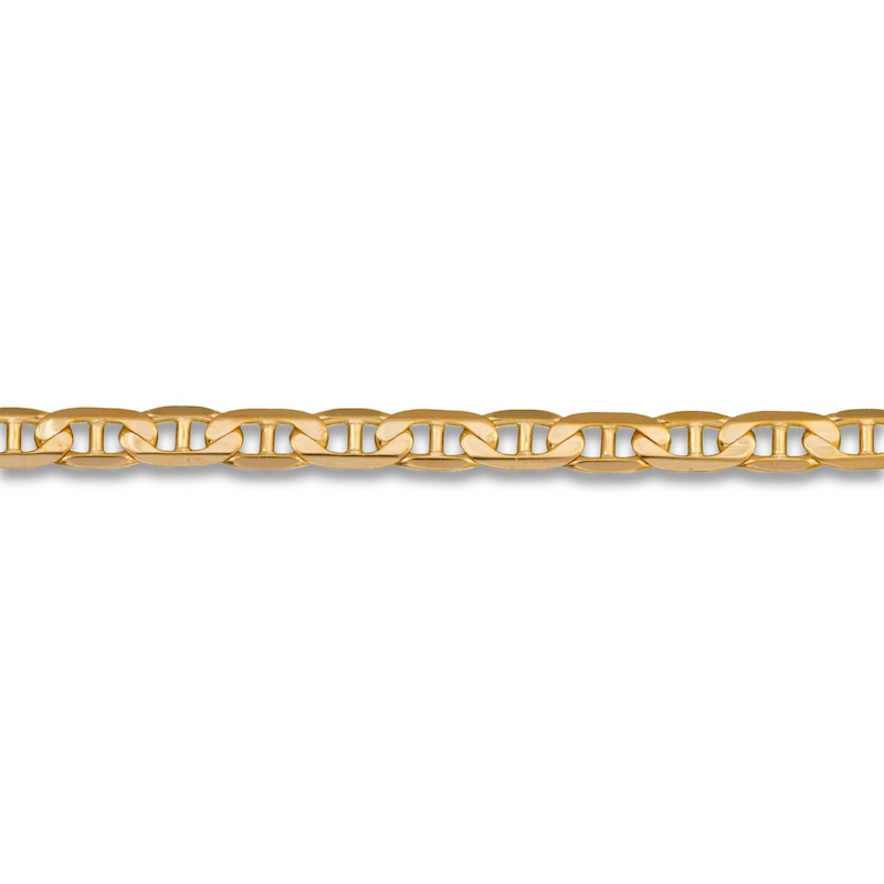 Main Image 2 of Solid Mariner Chain Necklace 14K Yellow Gold 24" 3.7mm
