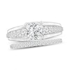 Thumbnail Image 1 of Diamond Bridal Set 1-7/8 ct tw Princess/Round 14K White Gold