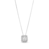 Thumbnail Image 1 of Kallati Diamond Pendant Necklace 1/4 ct tw Baguette/Round 14K White Gold 18"