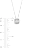 Thumbnail Image 3 of Kallati Diamond Pendant Necklace 1/4 ct tw Baguette/Round 14K White Gold 18"