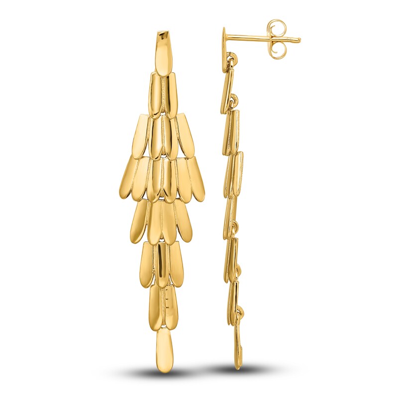 Chandelier Dangle Earrings 14K Yellow Gold