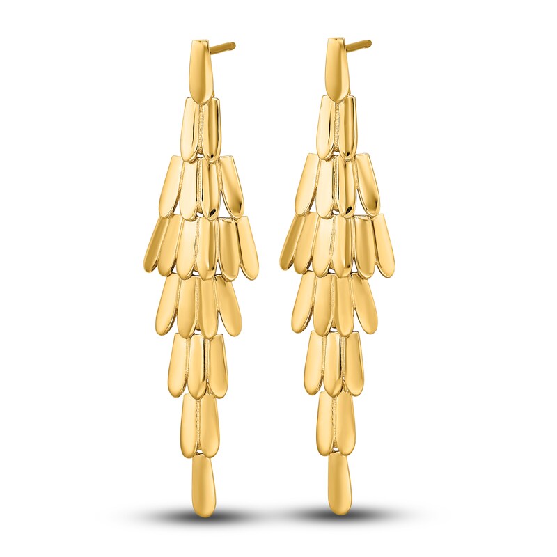 Chandelier Dangle Earrings 14K Yellow Gold