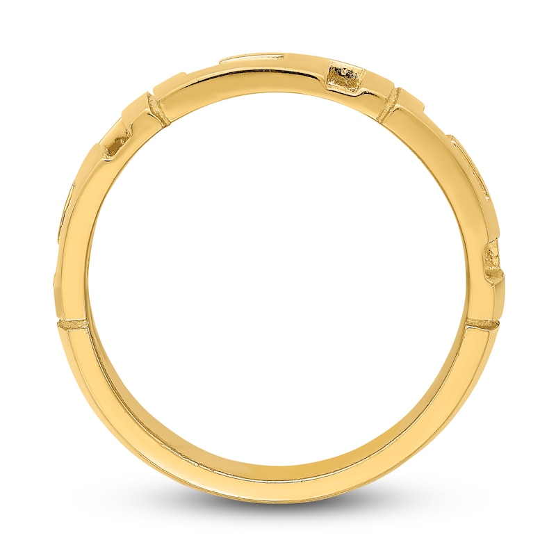 Diamond Key Ring in 14K Gold