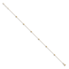 Thumbnail Image 2 of Diamond-Cut Station Anklet 14K Yellow Gold 10"