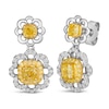 Thumbnail Image 1 of Le Vian Sunny Yellow Diamond Dangle Earrings 1-1/3 ct tw Round 14K White Gold