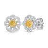 Thumbnail Image 0 of Le Vian Sunny Yellow Diamond Stud Earrings 5/8 ct tw Round 14K Two-Tone Gold