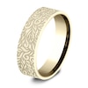 Thumbnail Image 2 of Men's Paisley Wedding Band 14K Yellow Gold 7.0mm