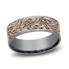 Thumbnail Image 0 of Men's Lion's Mane Wedding Band Tantalum/14K Rose Gold 7.5mm