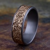 Thumbnail Image 4 of Men's Lion's Mane Wedding Band Tantalum/14K Rose Gold 7.5mm