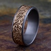 Thumbnail Image 3 of Men's Lion's Mane Wedding Band Tantalum/14K Rose Gold 7.5mm