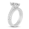 Thumbnail Image 2 of Lab-Grown Diamond Bridal Set 3 ct tw Pear/Round 14K White Gold