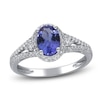 Thumbnail Image 0 of Natural Tanzanite Ring 1/3 ct tw Diamonds 10K White Gold