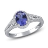 Thumbnail Image 2 of Natural Tanzanite Ring 1/3 ct tw Diamonds 10K White Gold