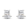 Thumbnail Image 1 of Diamond 2-Stone Earrings 1 ct tw Marquise/Emerald 14K Yellow Gold