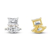 Thumbnail Image 2 of Diamond 2-Stone Earrings 1 ct tw Marquise/Emerald 14K Yellow Gold