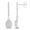 Thumbnail Image 1 of Diamond Dangle Earrings 1/2 ct tw Round 14K White Gold