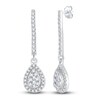 Thumbnail Image 2 of Diamond Dangle Earrings 1/2 ct tw Round 14K White Gold