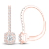 Thumbnail Image 1 of Diamond Earrings 1/2 ct tw Princess/Round 14K Rose Gold
