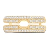 Thumbnail Image 3 of Diamond Double Row Enhancer Band 1/2 ct tw Round/Baguette 14K Yellow Gold
