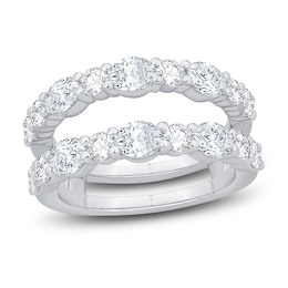 Diamond Anniversary Enhancer Band 2 ct tw Oval/Round 14K White Gold