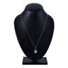 Thumbnail Image 3 of Natural Opal Pendant Necklace 1/6 ct tw Diamonds 14K Yellow Gold 18"