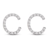 Thumbnail Image 1 of Diamond Letter C Earrings 1/10 ct tw Round 14K Yellow Gold