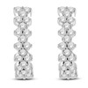 Thumbnail Image 3 of Brilliant Moments Diamond Hoop Earrings 1 ct tw Round 14K White Gold