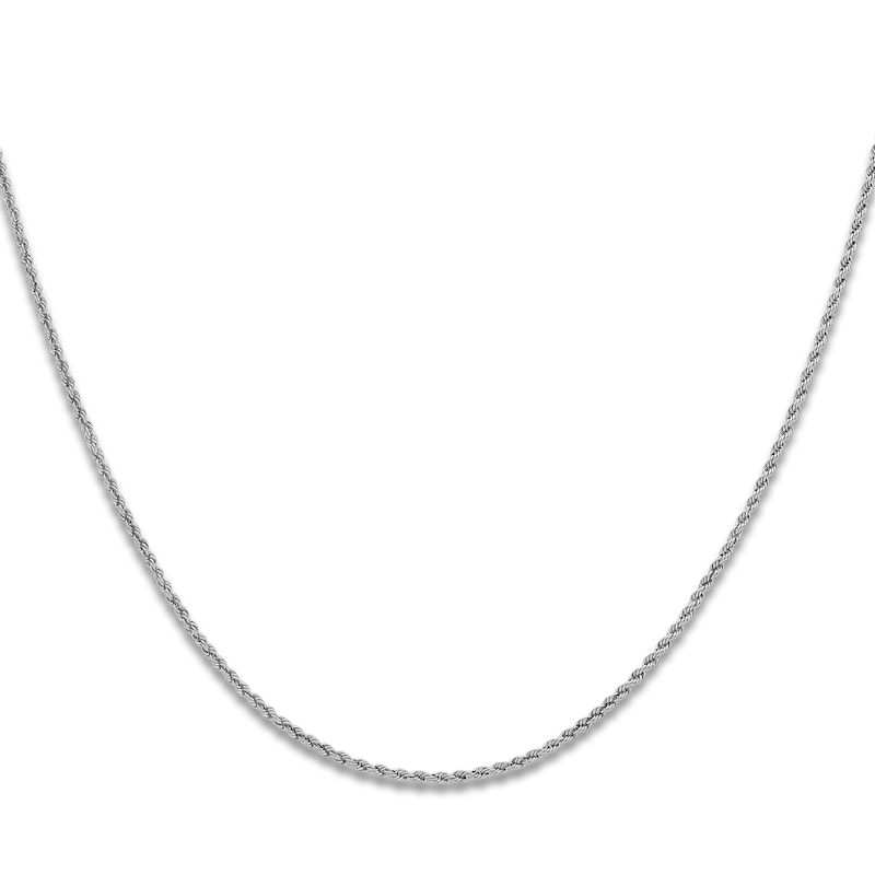 Main Image 1 of Solid Rope Chain Necklace Platinum 30" 2.2mm