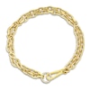 Thumbnail Image 1 of Crivelli Diamond Double Link Necklace 1-7/8 ct tw Round 18K Yellow Gold 18"