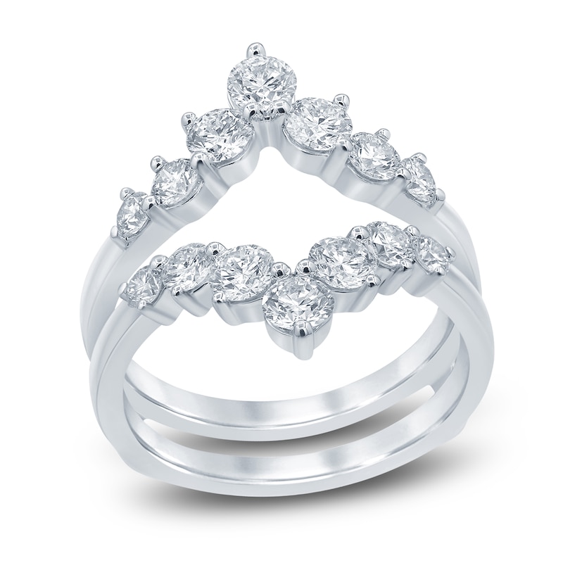 Main Image 1 of Diamond Insert Ring 1-1/2 ct tw Round 14K White Gold