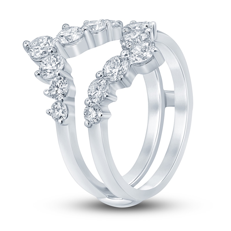 Main Image 2 of Diamond Insert Ring 1-1/2 ct tw Round 14K White Gold