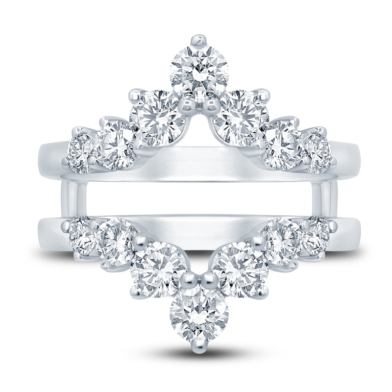 Main Image 3 of Diamond Insert Ring 1-1/2 ct tw Round 14K White Gold