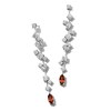 Thumbnail Image 1 of Jared Atelier Natural Marquise-Cut Garnet & Diamond Drop Earrings 8-3/8 ct tw Platinum