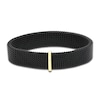 Thumbnail Image 2 of ZYDO Black Stretch Bracelet 18K Yellow Gold/Stainless Steel 6.5"