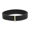 Thumbnail Image 3 of ZYDO Black Stretch Bracelet 18K Yellow Gold/Stainless Steel 6.5"