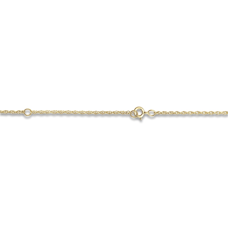 Main Image 3 of Men's High-Polish Personalized Name & Number Pendant Necklace 14K Yellow Gold 22"