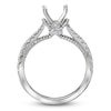 Thumbnail Image 1 of Diamond Engagement Ring Setting 1/3 ct tw Round Platinum