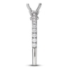 Thumbnail Image 3 of Diamond Engagement Ring Setting 1/3 ct tw Round Platinum