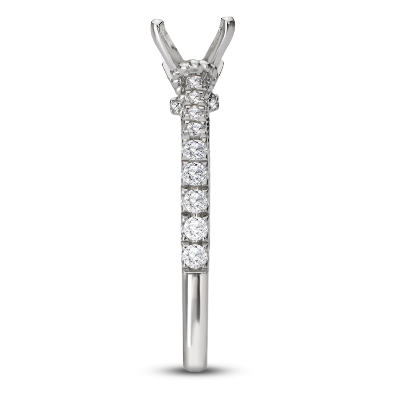Main Image 3 of Diamond Engagement Ring Setting 1/3 ct tw Round Platinum
