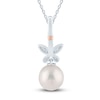 Thumbnail Image 3 of Pnina Tornai Diamond & Freshwater Cultured Pearl Butterfly Pendant Necklace 1/6 ct tw 14K White Gold