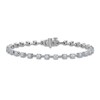 Thumbnail Image 1 of Diamond Bar Tennis Bracelet 3 ct tw 14K White Gold