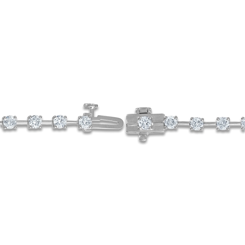 Main Image 3 of Diamond Bar Tennis Bracelet 3 ct tw 14K White Gold