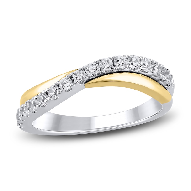 Diamond Anniversary Band 1/2 ct tw 14K Two-Tone Gold