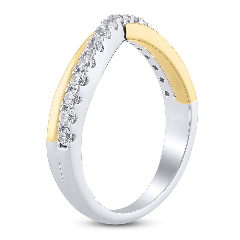 Diamond Anniversary Band 1/2 ct tw 14K Two-Tone Gold